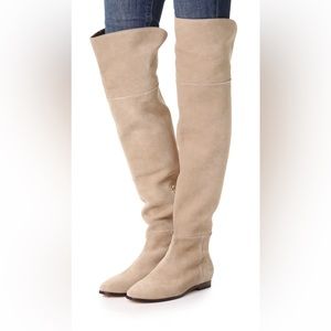 Joie Harmonee Over The Knee flat Boots in Gesso SZ 37.5
